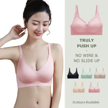 Cheap Sexy Pads Wire Free Push-up Bra Removal Shoulder Straps Lady Bra  Butterflies Shape Bandeau Brassiere
