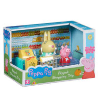 Peppa Pig Messy Shopping Trip เซตร้านค้าพร้อมตัวเล่น2ตัว คุ้มมากคะ