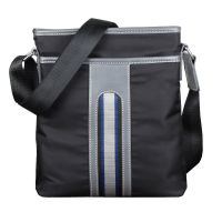 Luxury nd Men Business Messenger Bag For Man Oxford Casual Small Shoulder Bag Male Blue Waterproof Nylon Stripe Crossbody Bag