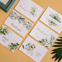 6 Pcs Simple Bronzing THANK YOU Greeting Cards Holiday Party Blank Message Cards with Envelope