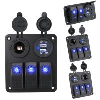 【jw】✺◄✽  Boat Car Panel 12 24V Circuit 2/3 Gang Digital Voltmeter USB Port Outlet Combination