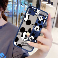 UCUC เคสโทรศัพท์เคสสำหรับ Huawei Y5P การ์ตูน Mickey Mouse เคสมือถือ เคสโทรศัพท์ เคส สาวกันกระแทก Frosted กลับนุ่มขอบฝาครอบเลนส์ป้องกันเลนส์โทรศัพท์บางเฉียบกรณี (มีสายรัดข้อมือ)