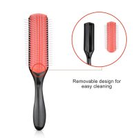 Ready 9-Row Hair Styling Brush with Soft Bristles Curly Hair Detangling Styling Brush Hair Brush Comb