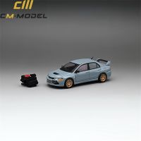 ซม. รุ่น1:64 Lancer Evo IX สีเทาพร้อมรถโมเดล Diecast เครื่องยนต์