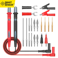 22-In-1มัลติมิเตอร์ชุดทดสอบสารตะกั่ว1000V ProfessionalซิลิโคนฉนวนทดสอบProbesพร้อมคลิปหนีบผมปากจระเข้สายลำโพงเคล็ดลับเข็มPoint Extendedตัวทดสอบ