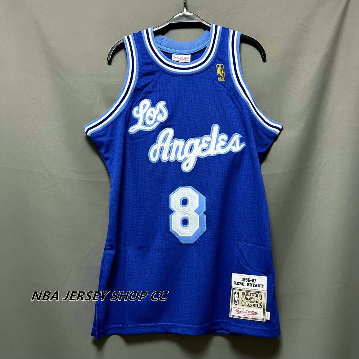 Mitchell & Ness los angeles lakers kobe bryant retro 96-97 away blue  jersey