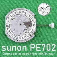 การเคลื่อนไหว PE702ดวงอาทิตย์จีนเคลื่อนไหว Pe702สามมือกับ3ตา &amp; วันที่โครโนกราฟขนาดเล็กวินาทีและนาที24ชั่วโมงส่วนลดจำกัดเวลา