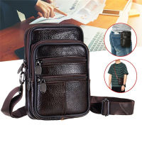 New Man Waist Bag Crossbody Shoulder Multi-function Men Phone Large Capacity PU Leather For Man Messenger Tote Bag