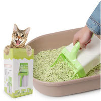 Cat Litter Scooper ความจุขนาดใหญ่พร้อมกระเป๋าในตัว Cat Shovel Cleaning Poop Bag Kitten Cleaning Tool Accessories