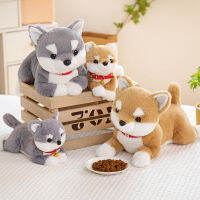 1Pc Like Real Dog Plush ของเล่นน่ารักจำลองสัตว์เลี้ยง Husky Bulldog Shiba Inu Fluffy ตุ๊กตาเด็กวันเกิดของขวัญเด็ก