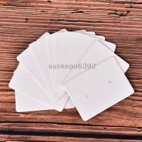 sunkepo6392 100pcs BLANK ต่างหู EAR studs แสดงการ์ดแขวนแท็ก kraft Paper Jewelry