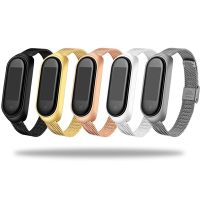 Metal Strap for Mi Band 6 5 4 3 Strap Bracelet On Mi Band 4 Screwless Stainless Steel Replacement Wristband for Xiaomi Mi Band 5 Smartwatches