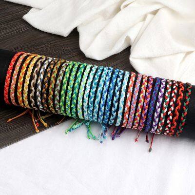 30 Styles Wax Line Braided Bracelet Handmade Boho Thread Couple Bracelet Women Men Adjustable Bangles&amp;Pulsera Jewelry Gift New Wall Stickers Decals