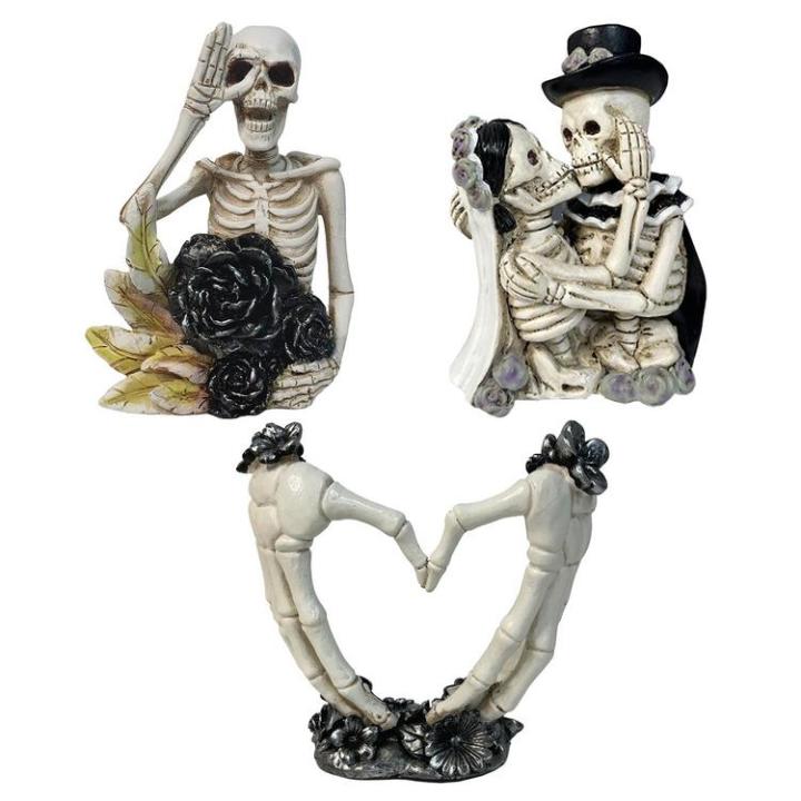Skeleton Halloween Decorations Day of The Dead Decor Resin Crafts ...