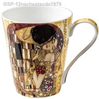 12nacheatacdo1978 Klimt แก้วแก้วกาแฟ Porcelian กับกุสตาฟจีนถ้วยเครื่องดื่ม