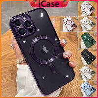 ??iCase ชาร์จแบบไร้สาย กันเลนส์แตก เคสไอโฟน 14 13 12 11 pro promax plus พลัส โปร p + ถูกที่สุด พร้อมส่ง 1-2 วัน PHONE CASE