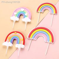 Rainbow Clouds Cake Topper Decoration Baby Shower Birthday Party Cake Decoration Supplies