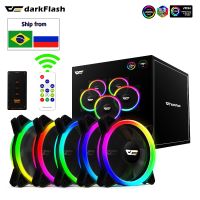 Darkflash DR12PRO 120mm Cooling Fan RGB pc gamer Adjust Speed Double halo Cooler argb Adjustable computer Case Fan ventilador