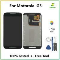 สำหรับ Motorola Moto G3 5.0 "นิ้วอะไหล่หน้าจอโทรศัพท์จอแอลซีดี G3rd Gen Xt1544 Xt1550 Xt1540แผงกระจกสัมผัสหน้าจอ Lcd