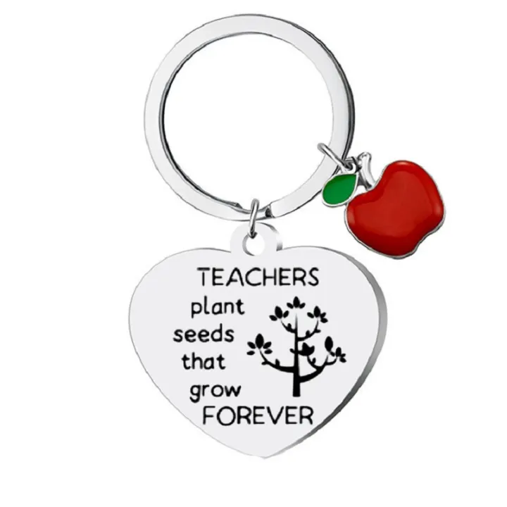 little-holiday-pendant-be-grateful-to-ones-teacher-stainless-steel-keychain-thank-you-gift-laser-carved-heart-shaped-keyring