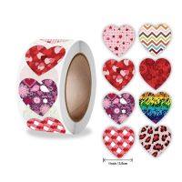 500pcs red Love Heart Label seal Sticker Scrapbooking Gift Packaging Valentines Sticker Stickers Labels