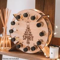 NEW Christmas Tree Advent Calendar Countdown Calendars With Wine Bottle Holder Rack Wooden Storage Stand For Beer Christmas Gift