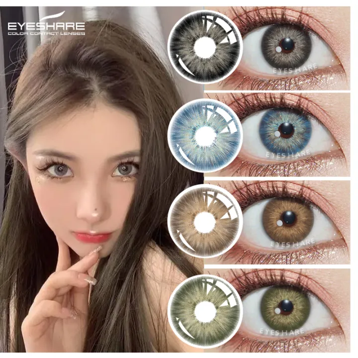 PATTAYA/RICHGIRL Series 1 Pares(2pcs) Natural Colored Contact Lens Blue