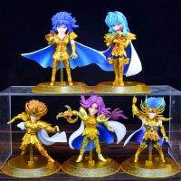 5ชิ้น/เซ็ตนักบุญภาพอนิเมะ Seiya ศึกปราสาท12ราศีแอคชั่นตัวเลขของเล่นพีวีซีตกแต่งชุดตุ๊กตาตัวโมเดลสำหรับเป็นของขวัญเด็ก