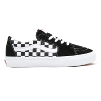 Vans รองเท้าผ้าใบ Sk8-Low Checkerboard Canvas/Suede | Black/True White ( VN0A4UUK4W7 )