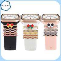 WENYA 5Pcs/Set เครื่องประดับอัญมณีอัญมณี แหวนตกแต่งสายรัด สายรัดนาฬิกา เพชรประดับเพชร เครื่องประดับสำหรับตกแต่ง ของใหม่ แฟชั่นสำหรับผู้หญิง การตกแต่งสร้อยข้อมือ สำหรับ สาย Apple Watch สมาร์ทวอทช์