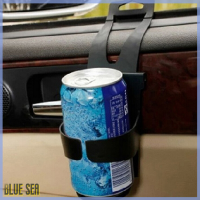 Bluesea ที่ยึดประตูรถบรรทุกรถยูนิเวอร์แซลสีดำที่วางแก้ว Botol Minuman ขาตั้งใหม่