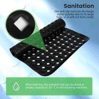 Non-Slip Bath Mat with Strong Grip Skin-Friendly BPA Free Non-Slip Shower Mat Washable Bath Mat Non-Slip Mat