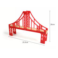 สะพานทางรถไฟ อุปกรณ์เสริมรางรถไฟ รางรถไฟไม้ ของเล่นไม้สำหรับเด็ก ประกอบเข้าได้กับรางรถไฟไม้ทั่วไป