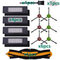 กรองหลักแปรงด้านข้างซับถุงเก็บฝุ่นเข้ากันได้กับ Ecovacs Deebot OZMO T8 Aivi T8 Max T9 Aivi T9MAX ชิ้นส่วนเครื่องดูดฝุ่น