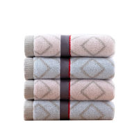 1Pc 34x75cm 100 Cotton Simple Plaid Jacquard Soft Home Ho Bathroom Hand Towel