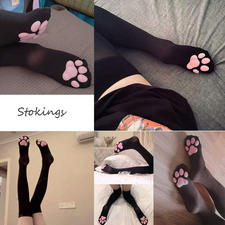 nnuo-cat-paw-socks-kawaii-3d-cat-claw-women-stocking-lolita-paw-pad-thigh-high-socks