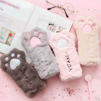 【DT】hot！ 1 Piece Kawaii Cute Cartoon Cat Paw Pen Pencil Bag School Office Supplies Stationery Makeup Pouch Cosmetics Case