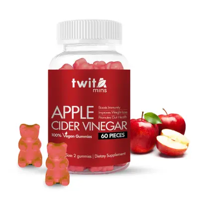 Twitamins Apple Cider Vinegar วิตามินช่วยให้ร่างกายแข็งแรงและน้ำหนักตัวHelps with maintaining body fats (1 กระปุก มี 60 เม็ด)