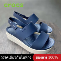 〖ของแท้พิเศษ〗 CROCS Brooklyn Low Mens and Womens Sports Sandals รองเท้าส้นสูงผู้หญิง - The Same Style In The Mall