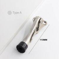 Stainless Steel Door Stopper Foot-operated Invisible Anti-collision Door Top Home Bathroom Floor Door Stops Furniture Hardware