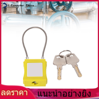 Lockout Tagout Cable Locks 85mm Shackle Steel Safety Padlock with 2 Key for Equipment Maintenance