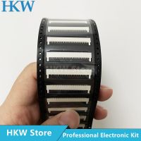 10pcs 0.8mm Pitch Under Clamshell Socket FPC FFC Flat Cable Connector 24P 30P 32P 34P 36P 40P Wires  Leads Adapters