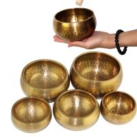 Singing Bowl Set of 5 Meditation Sound Therapy Bowl 3.15-4.72 inch Handcrafted in Nepal for Healing and Mindfulness