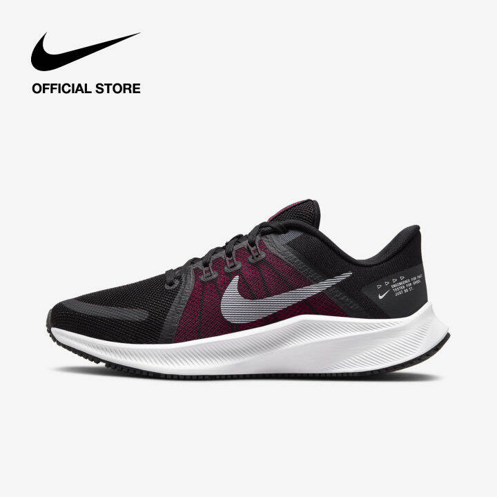 Nike Women's Quest 4 Road Running Shoes Black Lazada