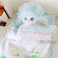 Genuine 15CM 20CM Kpop Doll Cute Lace Flower Princess  Bed Quilt Pillow Dolls Accessories