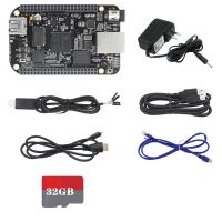 For Beaglebone BB Black AM3358 512MB+4GB AI Development Board EMMC Development Board with TTL Line+Network Cable+32G SD Card+Power