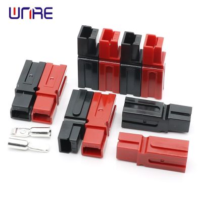 600V Single-Pole 75A Connector DC Forklift Power Plug Car Battery Charging Plug High-current Cable Terminals 6AWG  Wires Leads Adapters