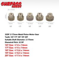 【original】 SURPASS HOBBY ชุดเกียร์มอเตอร์3.175มม.,5ชิ้น32DP 48DP 64DP M0.6 12T-50T สำหรับ1/10 1/8 RC รถ Scx10 Traxxas Trx4