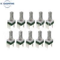 10PCS RK097 precision potentiometer vertical single link shank length 15mm gearless 3-pin B2K B5K B10K B20K B50K B100K B500K B1M