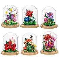 2022 City Mini Immortal Flower Ornament Model Building Blocks Friends Rose Home Decoration DIY цветы Bricks Toys